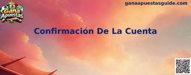 Proceso informativo de Confirmación De La Cuenta en Gana Apuestas